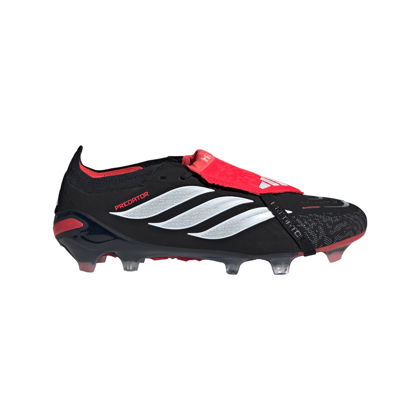Adidas Predator Elite FoldTongue FT FG Firm Ground Soccer Cleat - Core Black/Cloud White/Lucid Red