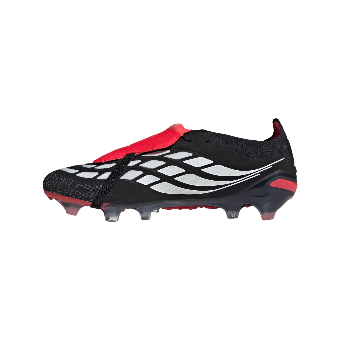 Adidas Predator Elite FoldTongue FT FG Firm Ground Soccer Cleat - Core Black/Cloud White/Lucid Red