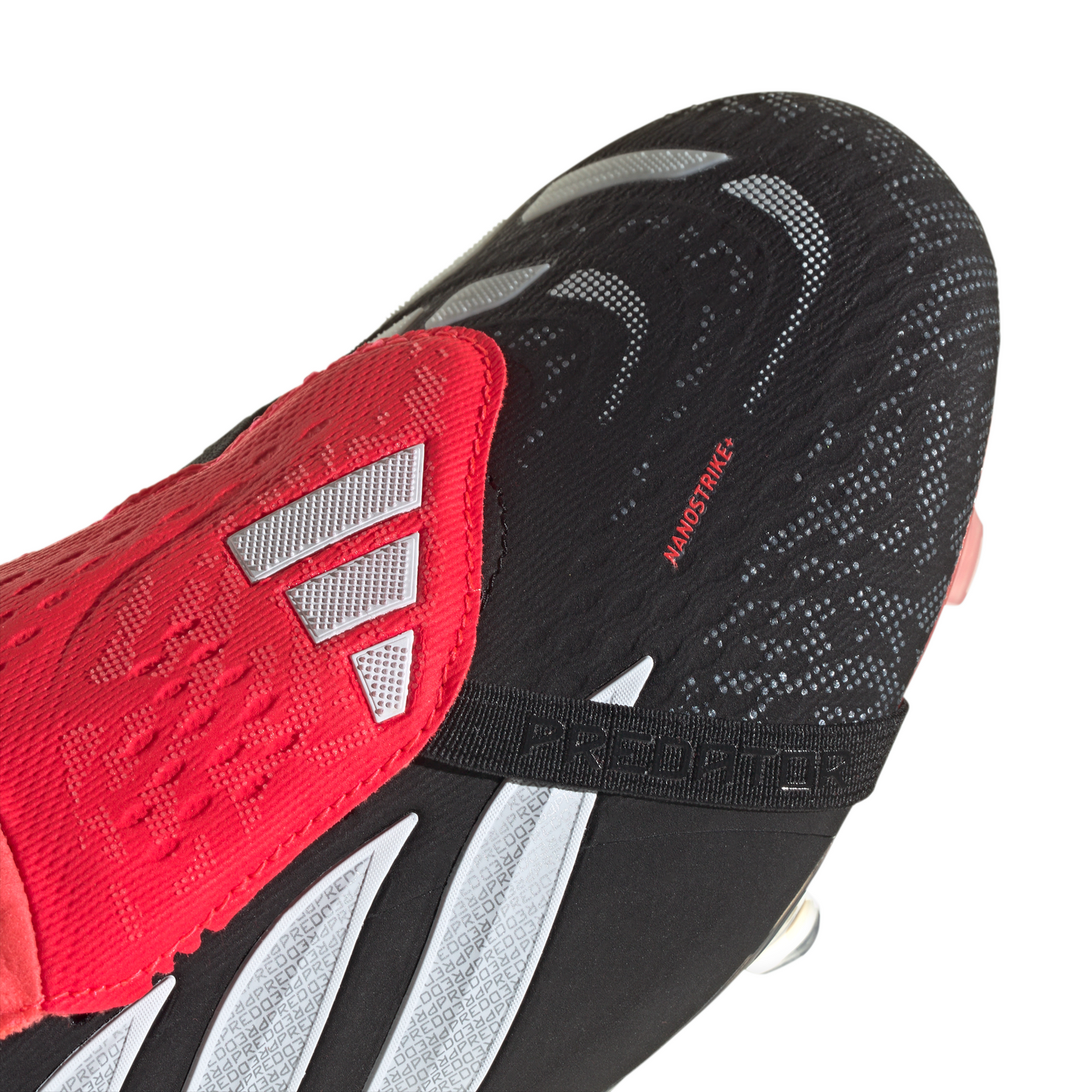 Adidas Predator Elite FoldTongue FT FG Firm Ground Soccer Cleat - Core Black/Cloud White/Lucid Red
