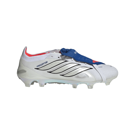Adidas Predator Jude Bellingham Elite FoldTongue FT FG Firm Ground Soccer Cleat - Cloud White/Zero Metallic/Royal Blue
