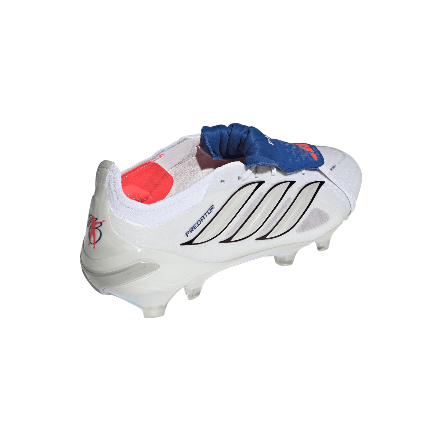 Adidas Predator Jude Bellingham Elite FoldTongue FT FG Firm Ground Soccer Cleat - Cloud White/Zero Metallic/Royal Blue