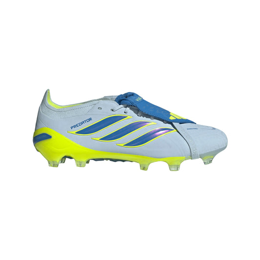 adidas Predator Elite FoldTongue FT FG Firm Ground Soccer Cleats- Crystal Sky/Ray Blue/Team Solar Yellow 2