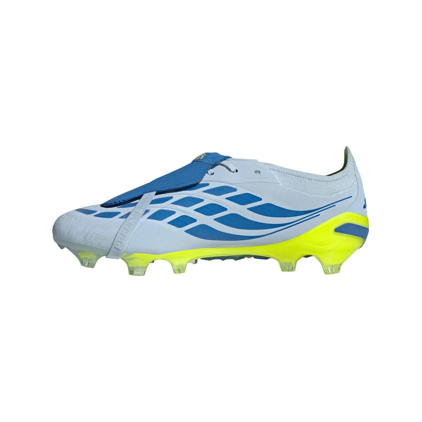 adidas Predator Elite FoldTongue FT FG Firm Ground Soccer Cleats- Crystal Sky/Ray Blue/Team Solar Yellow 2