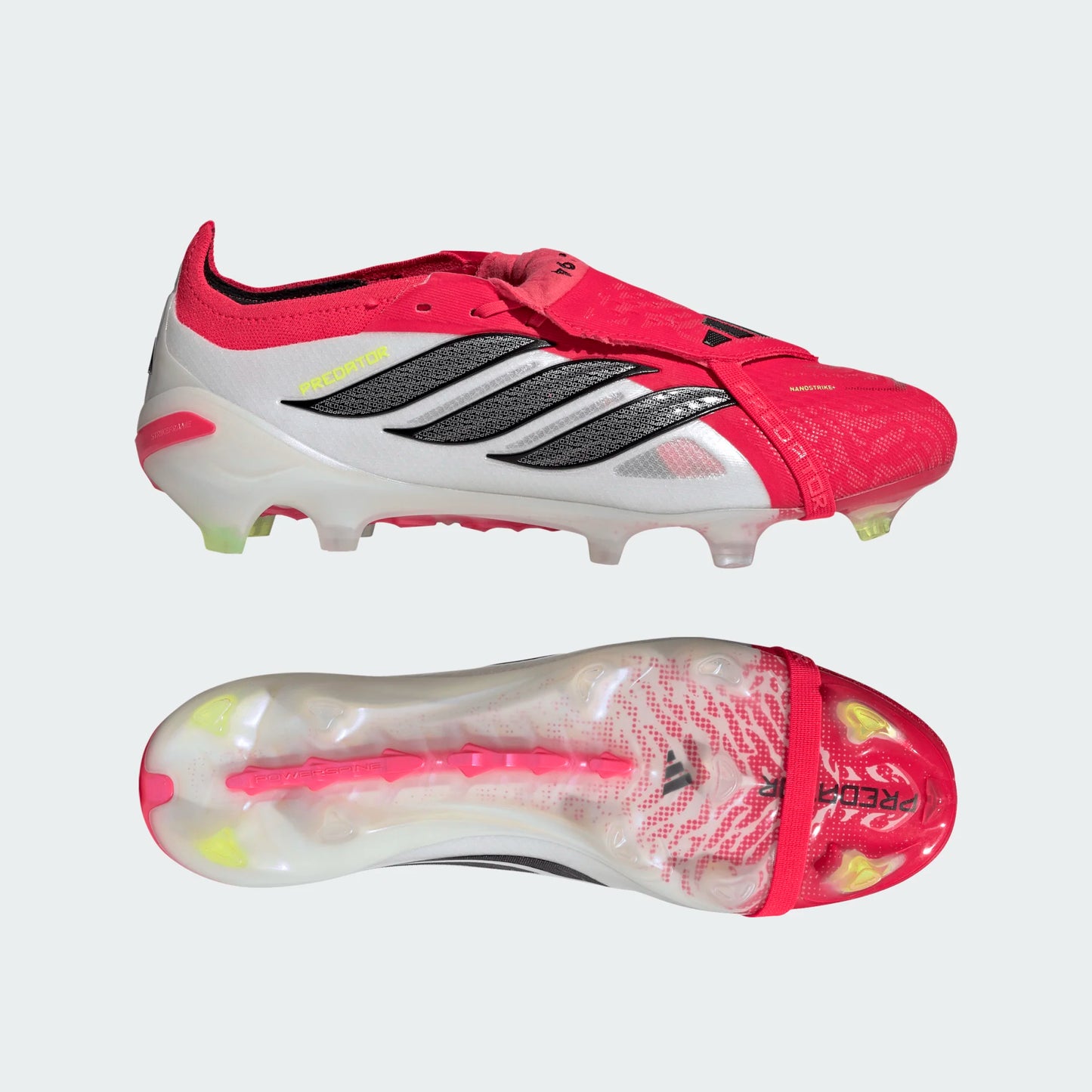 Adidas Predator Elite FoldTongue FT FG Firm Ground Soccer Cleat - Lucid Red/Carbon Black/Cloud White