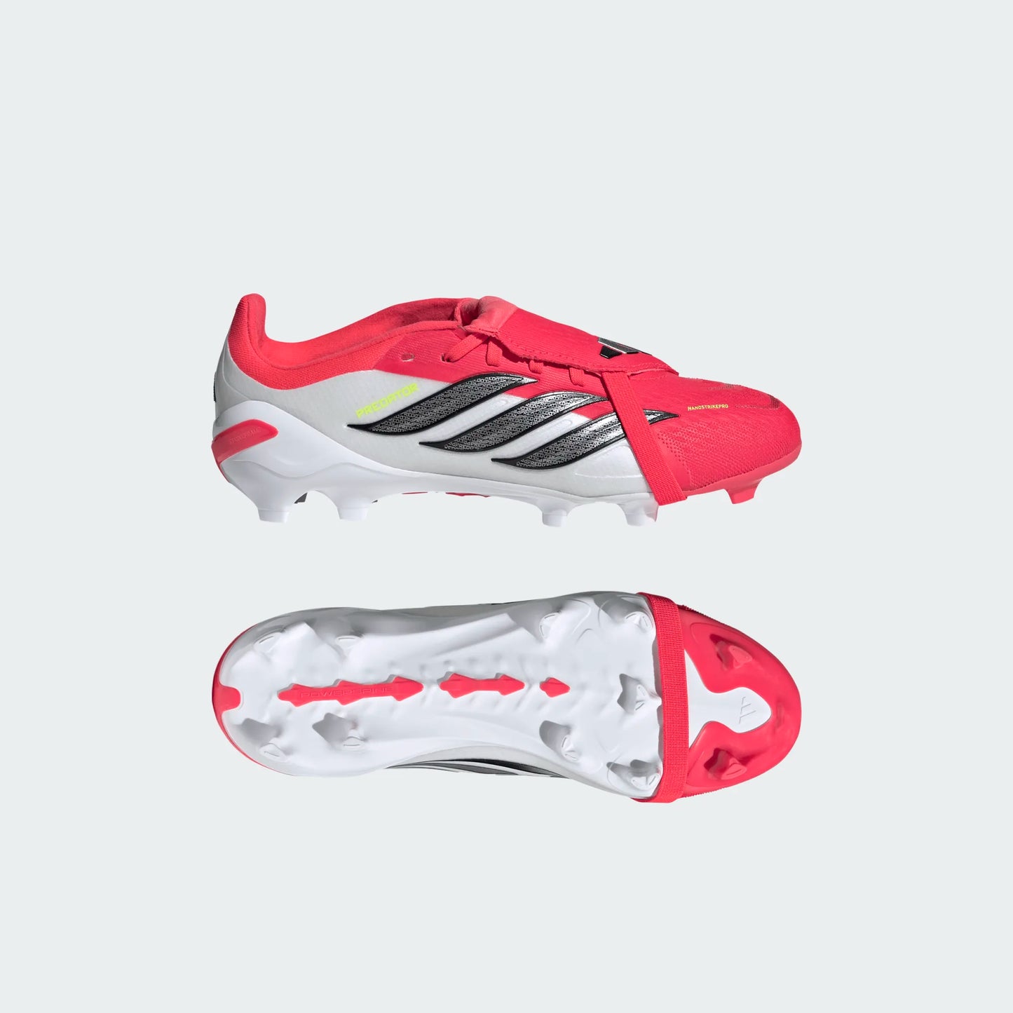 adidas Predator Elite FT FG Junior Fold-Tongue Firm Ground Soccer Cleat - Lucid Red/Carbon Black/Cloud White