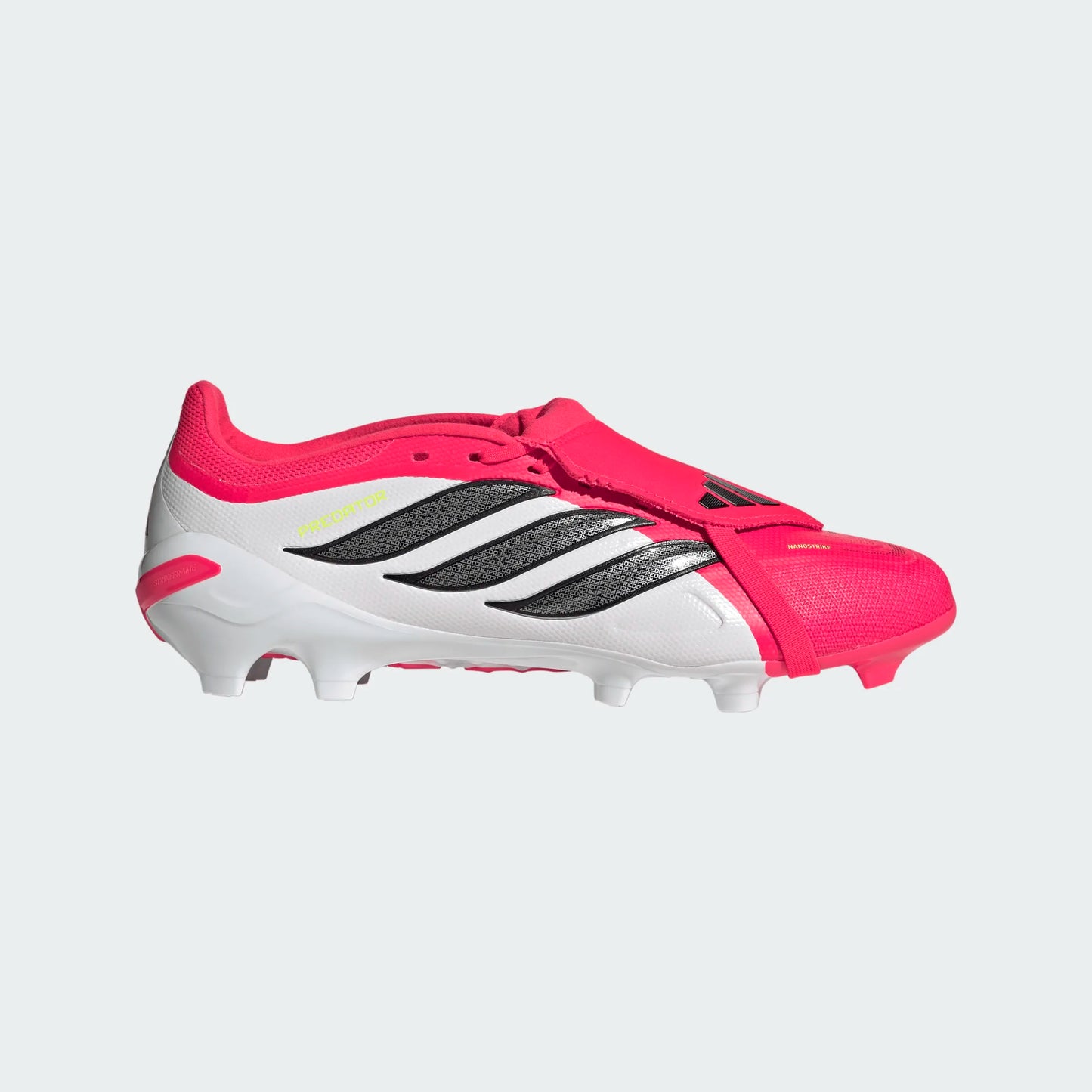 Adidas Predator League Fold Tongue FT FG Firm Ground Soccer Cleat - Lucid Red/Carbon Black/Cloud White
