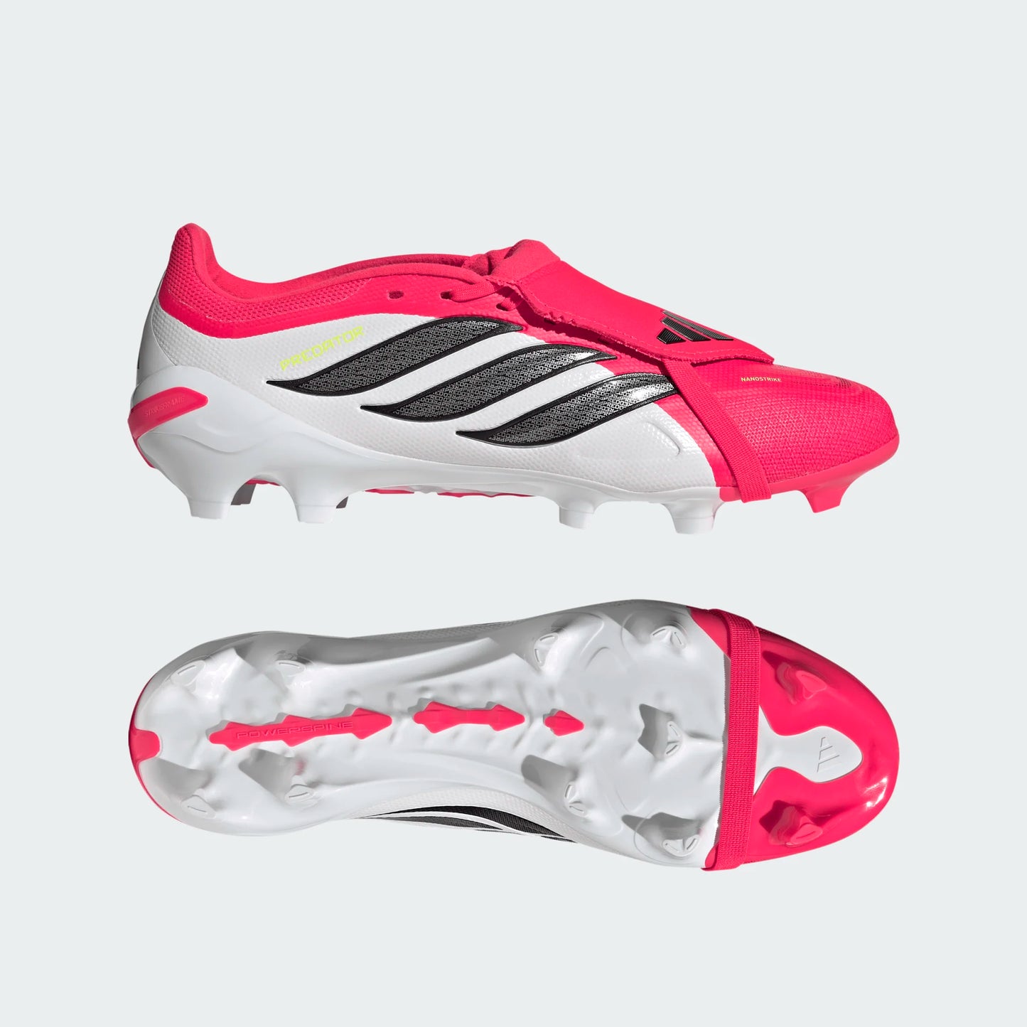 Adidas Predator League Fold Tongue FT FG Firm Ground Soccer Cleat - Lucid Red/Carbon Black/Cloud White
