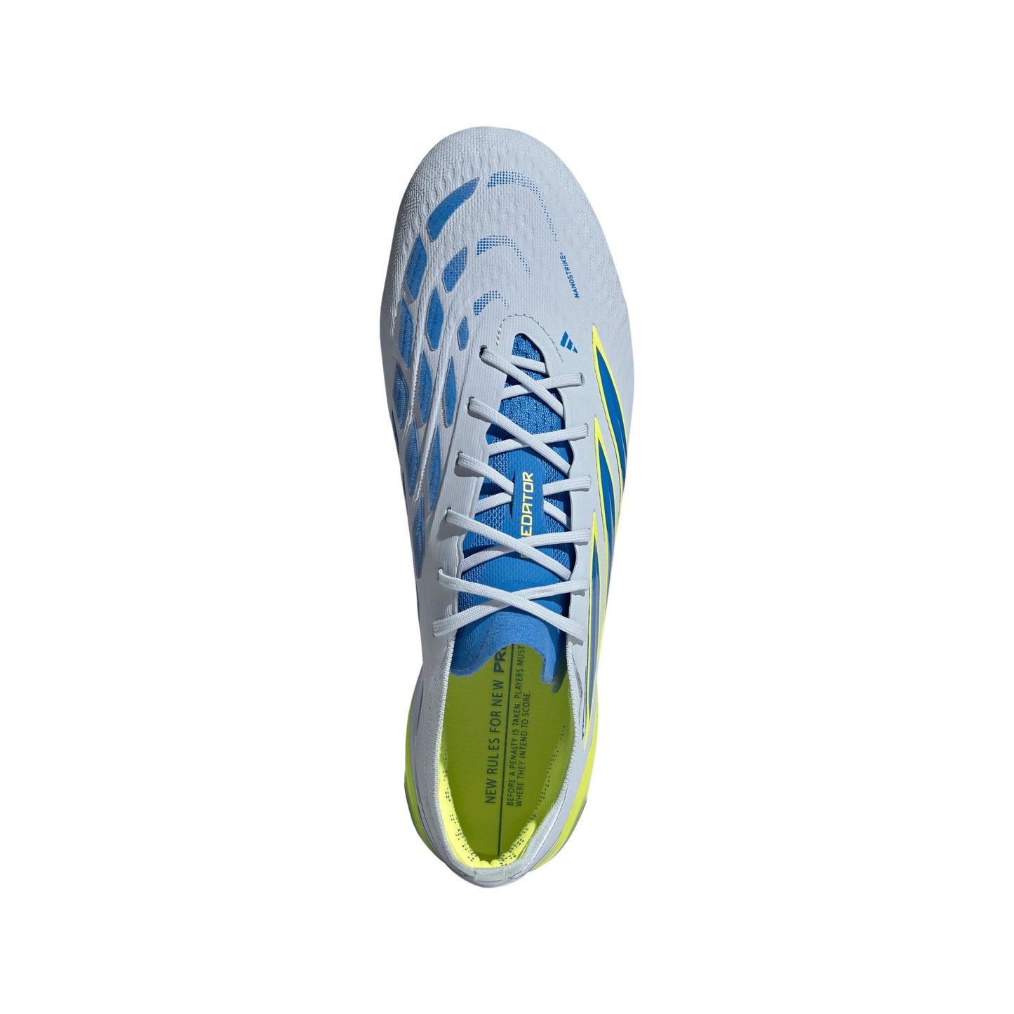 Adidas Predator Elite FG Firm Ground Soccer Cleat - Crystal Sky/Ray Blue/Team Solar Yellow 2