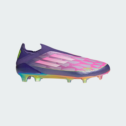 Adidas Lamine Yamal F50 FG Firm Ground Soccer Cleat - University Purple/Cloud White/Lucid Lemon