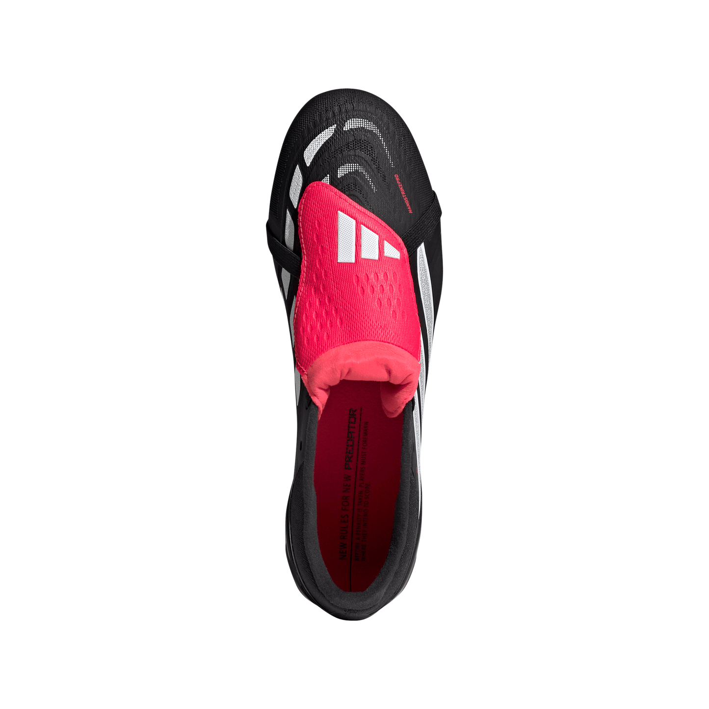 Adidas Predator Pro Fold Tongue FT FG Firm Ground Soccer Cleat - Core Black/Cloud White/Lucid Red