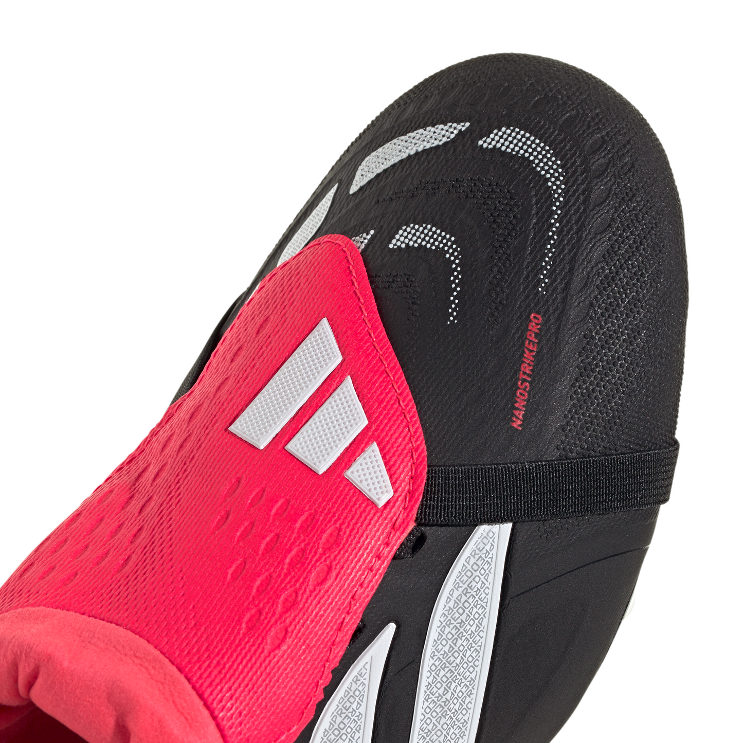 Adidas Predator Pro Fold Tongue FT FG Firm Ground Soccer Cleat - Core Black/Cloud White/Lucid Red