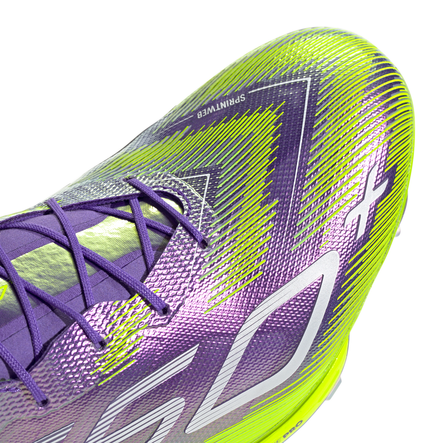 adidas F50+ Elite FG Firm Ground Soccer Cleat - Purple Rush / Cloud White / Lucid Lemon