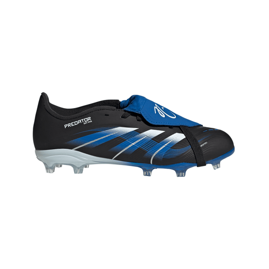 adidas Predator League Jude Bellingham FT FG Junior Firm Ground Soccer Cleat -Core Black / Cloud White / Glow Blue