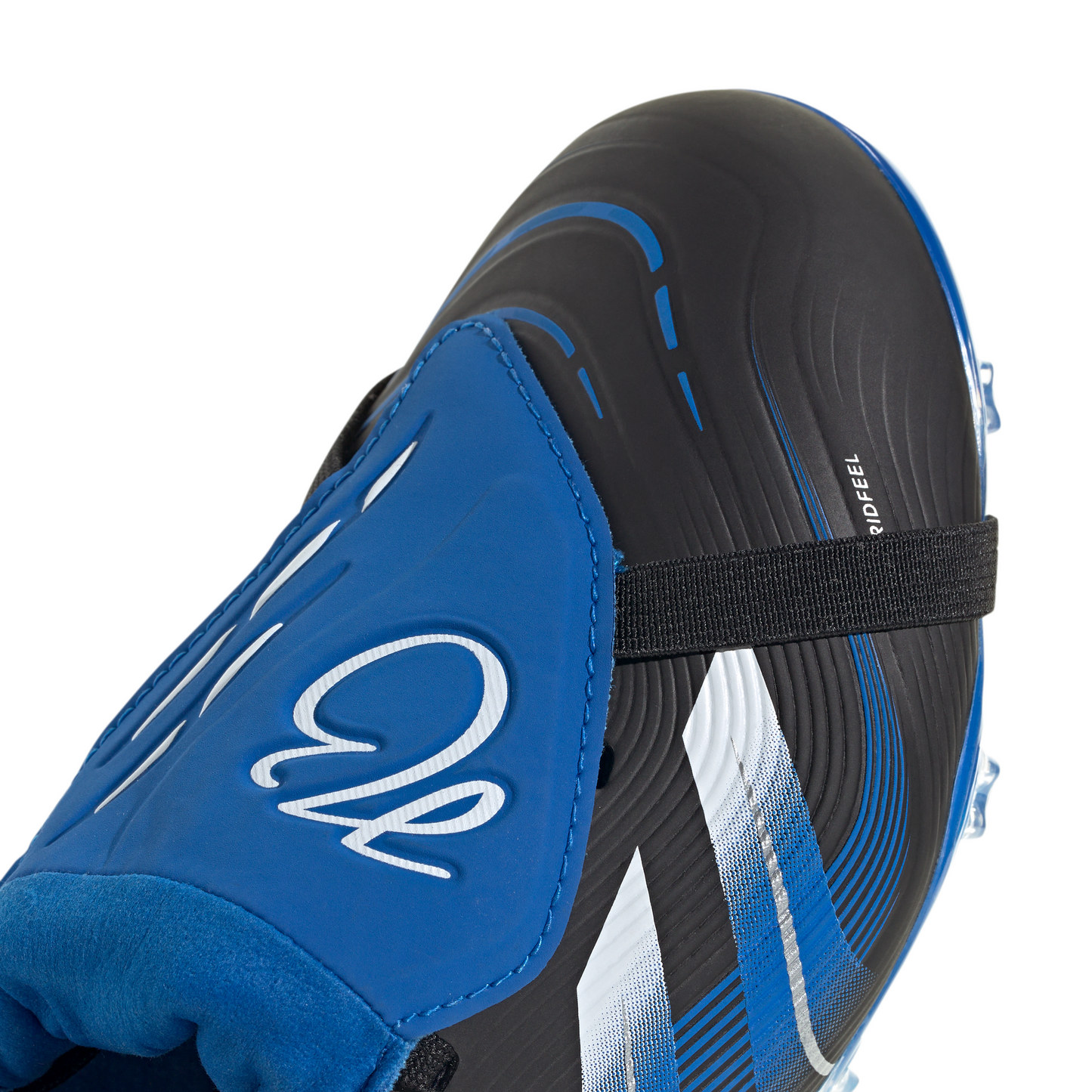 adidas Predator League Jude Bellingham FT FG Junior Firm Ground Soccer Cleat -Core Black / Cloud White / Glow Blue
