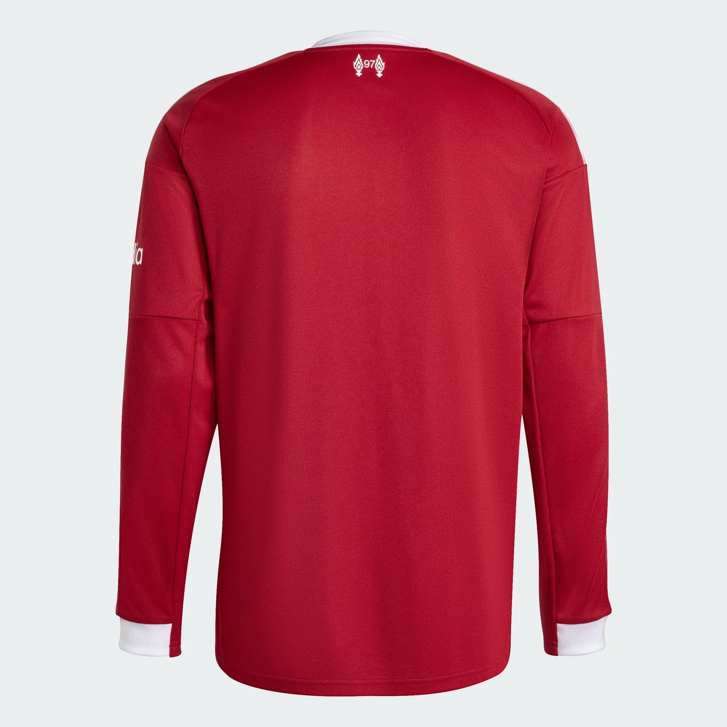 Men's Replica Adidas Liverpool Long Sleeve Home Jersey 25/26