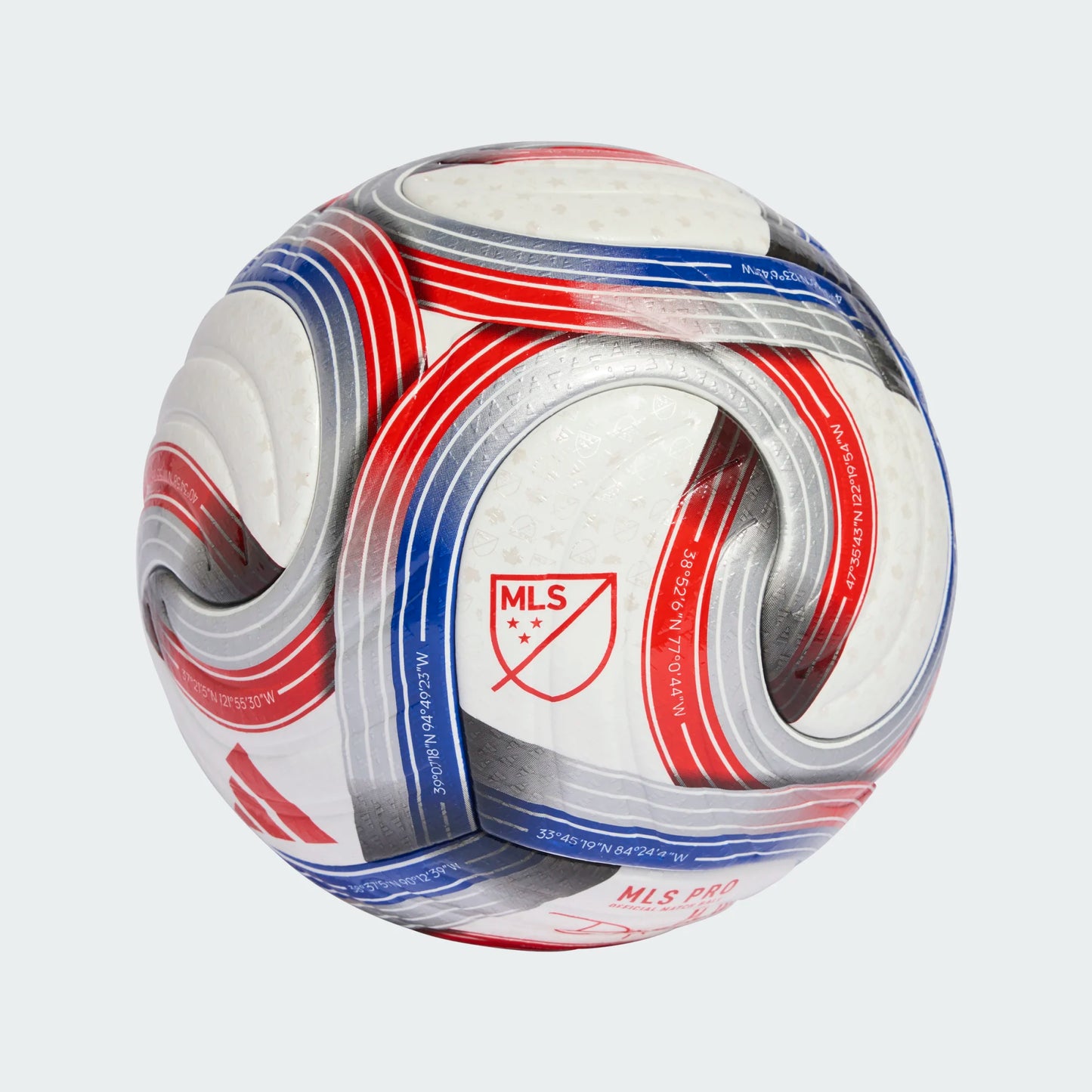 MLS Pro Soccer Ball - White/Royal Blue/Lucid Red/Metallic Silver