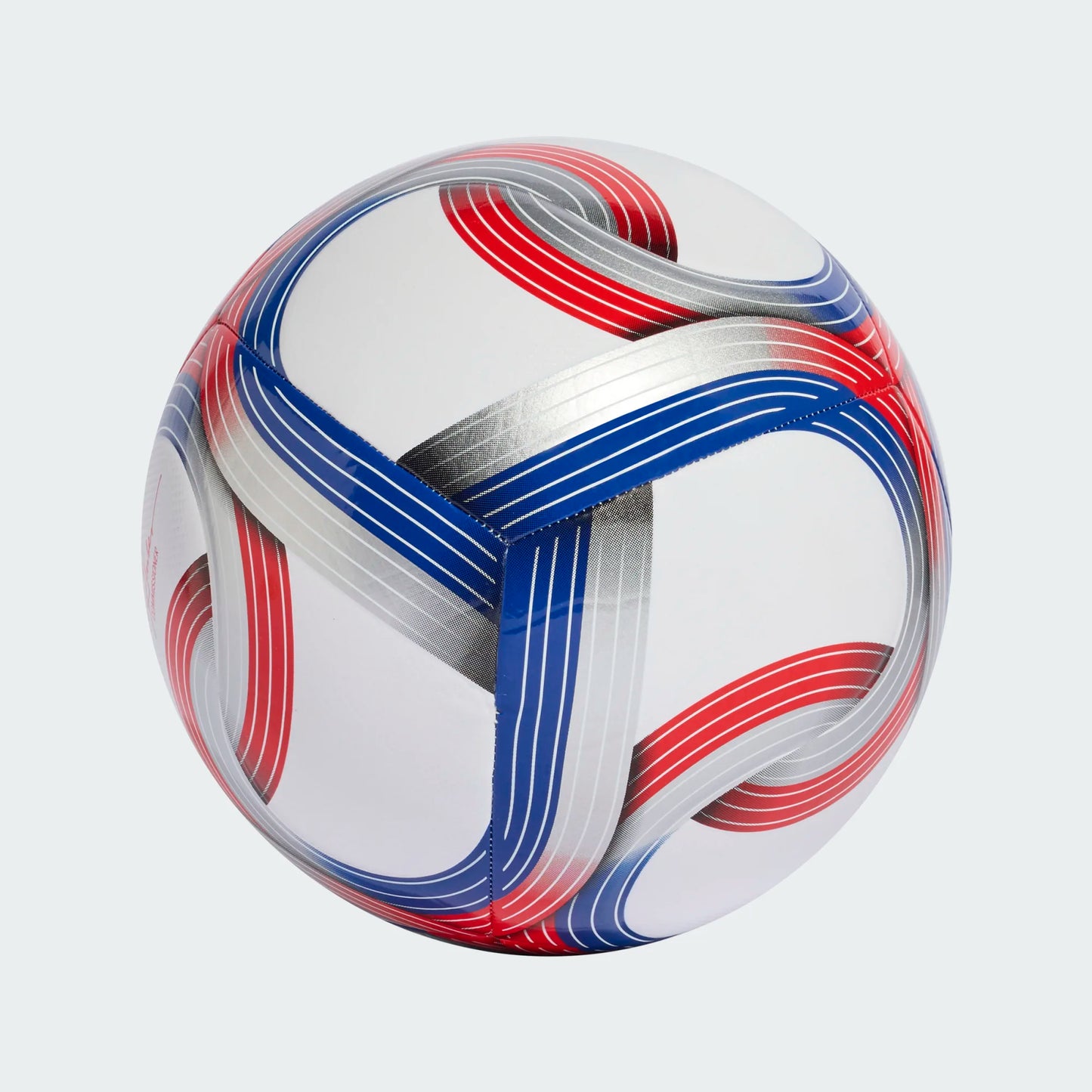 Adidas MLS Training Soccer Ball - White/Royal Blue/Red/Silver Metallic
