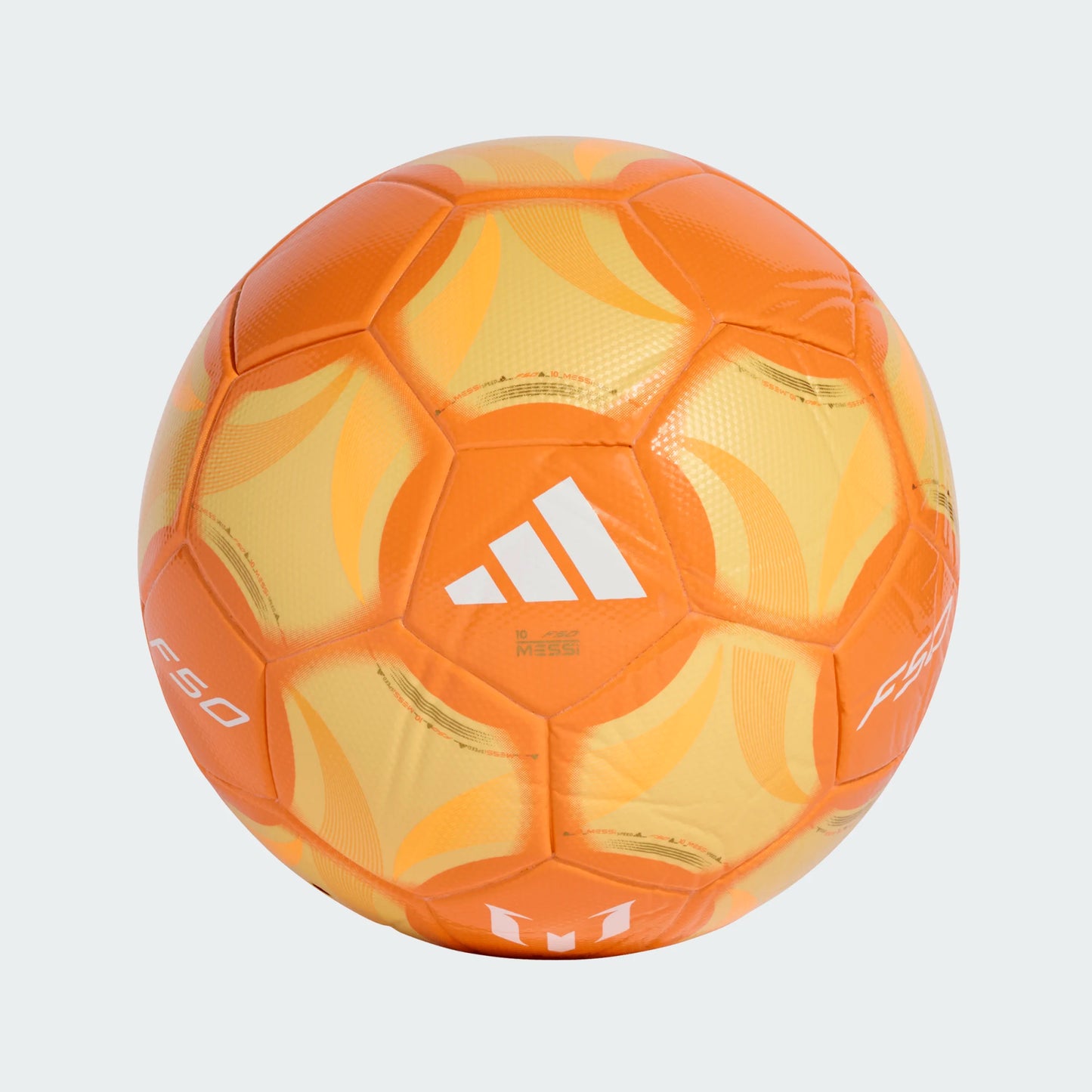 Adidas Messi F50 Hora Dorado League Soccer Ball - Icy Tangerine/Gold Metallic/Pure Tangerine