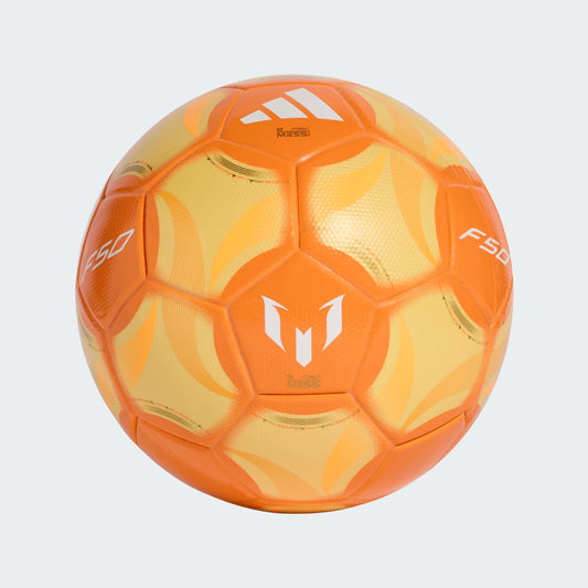 Adidas Messi F50 Hora Dorado League Soccer Ball - Icy Tangerine/Gold Metallic/Pure Tangerine