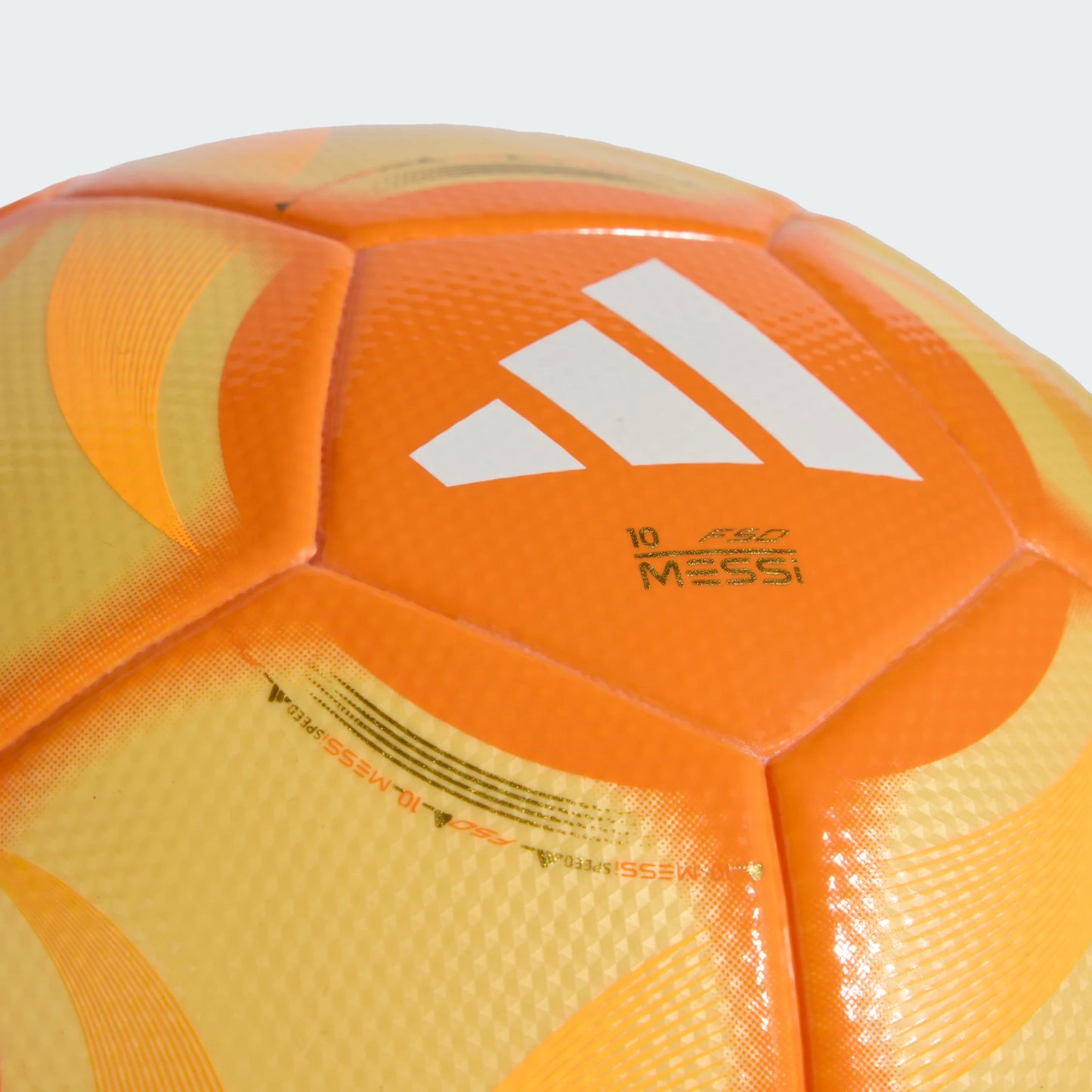 Adidas Messi F50 Hora Dorado League Soccer Ball - Icy Tangerine/Gold Metallic/Pure Tangerine