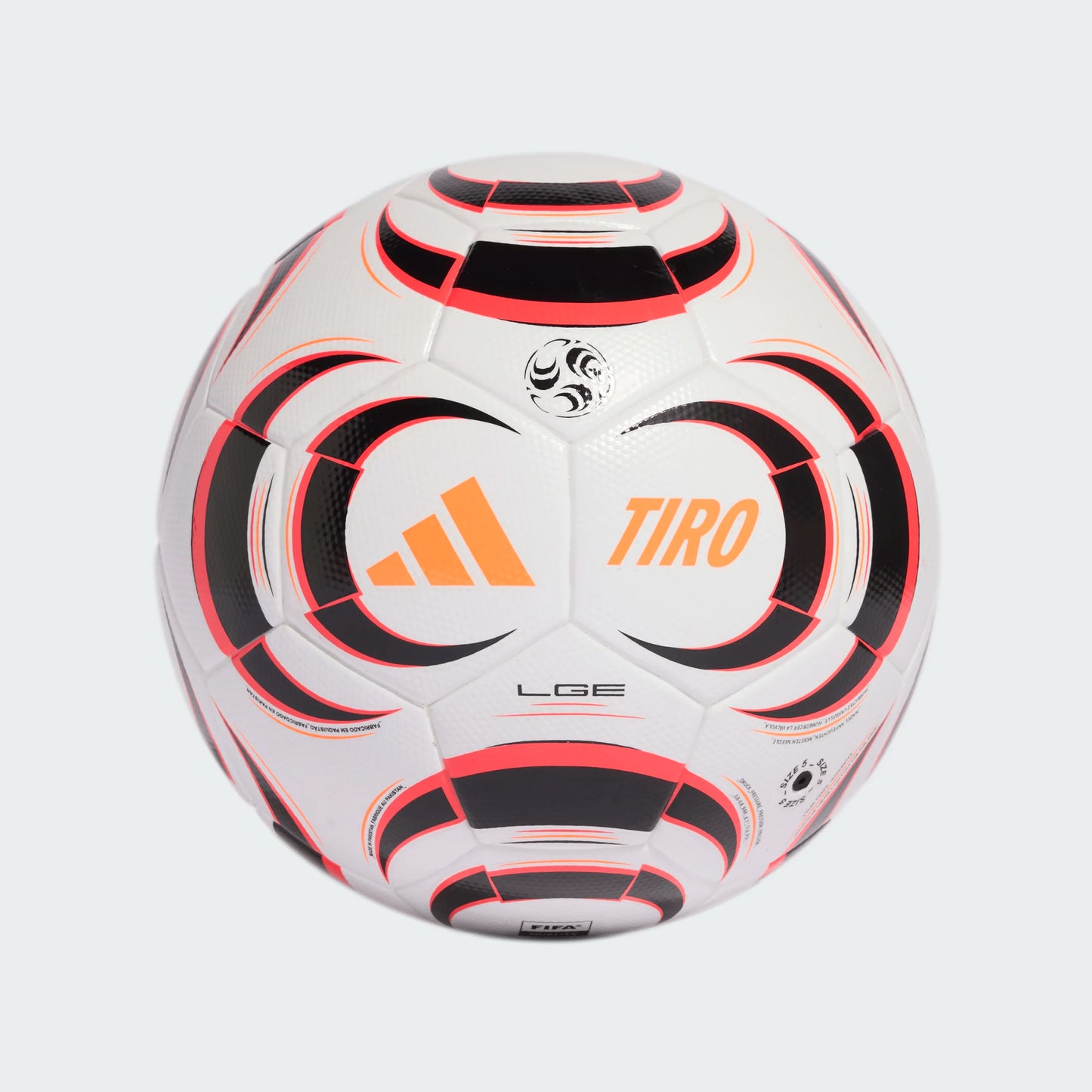 Adidas Tiro League Soccer Ball - White/Black/Lucid Red