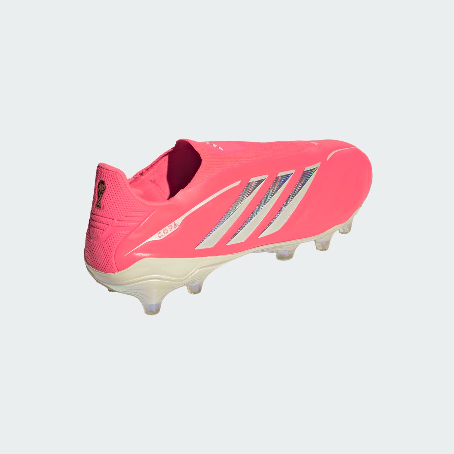 Adidas Copa Pure Elite Laceless FG Firm Ground Soccer Cleat - Solar Turbo/Ivory/Carbon Black