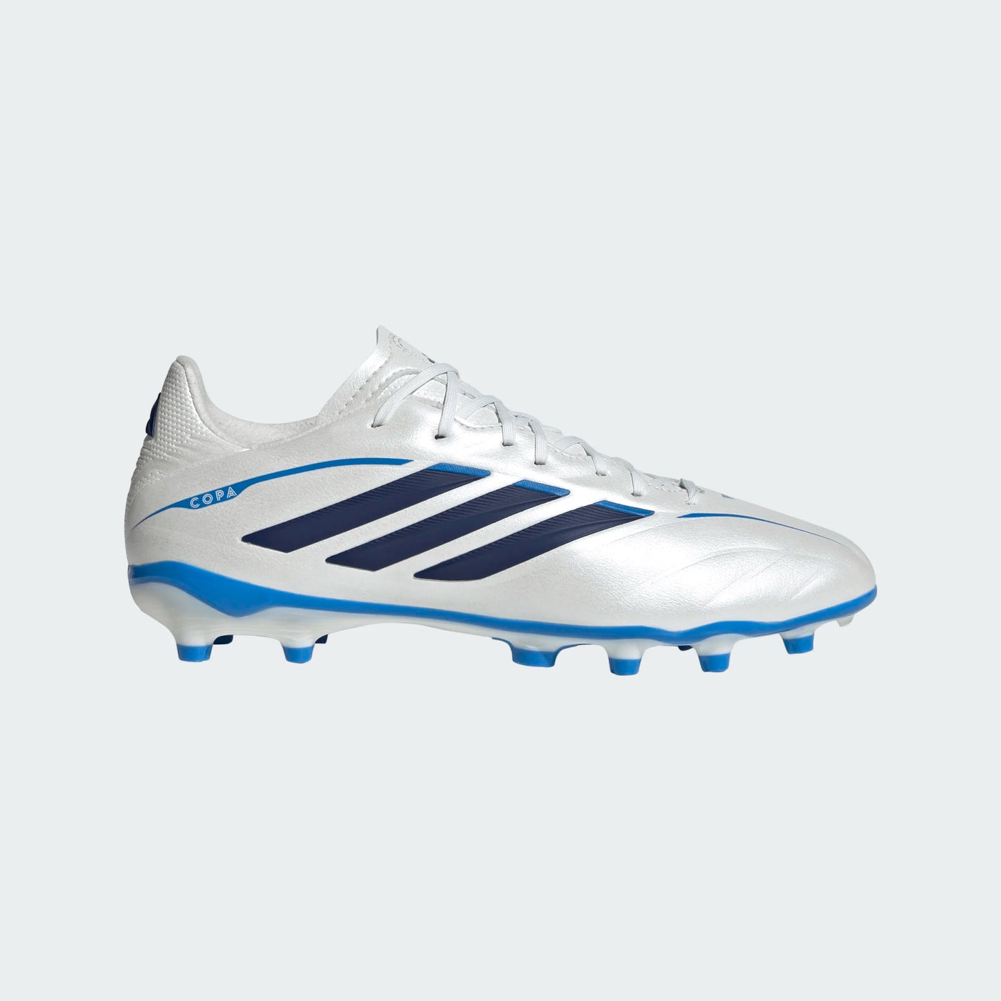 adidas Copa Pure IV League Junior FG Firm Ground Soccer Cleats- Zero Metalic / Dark Blue / Lucid Ray Blue
