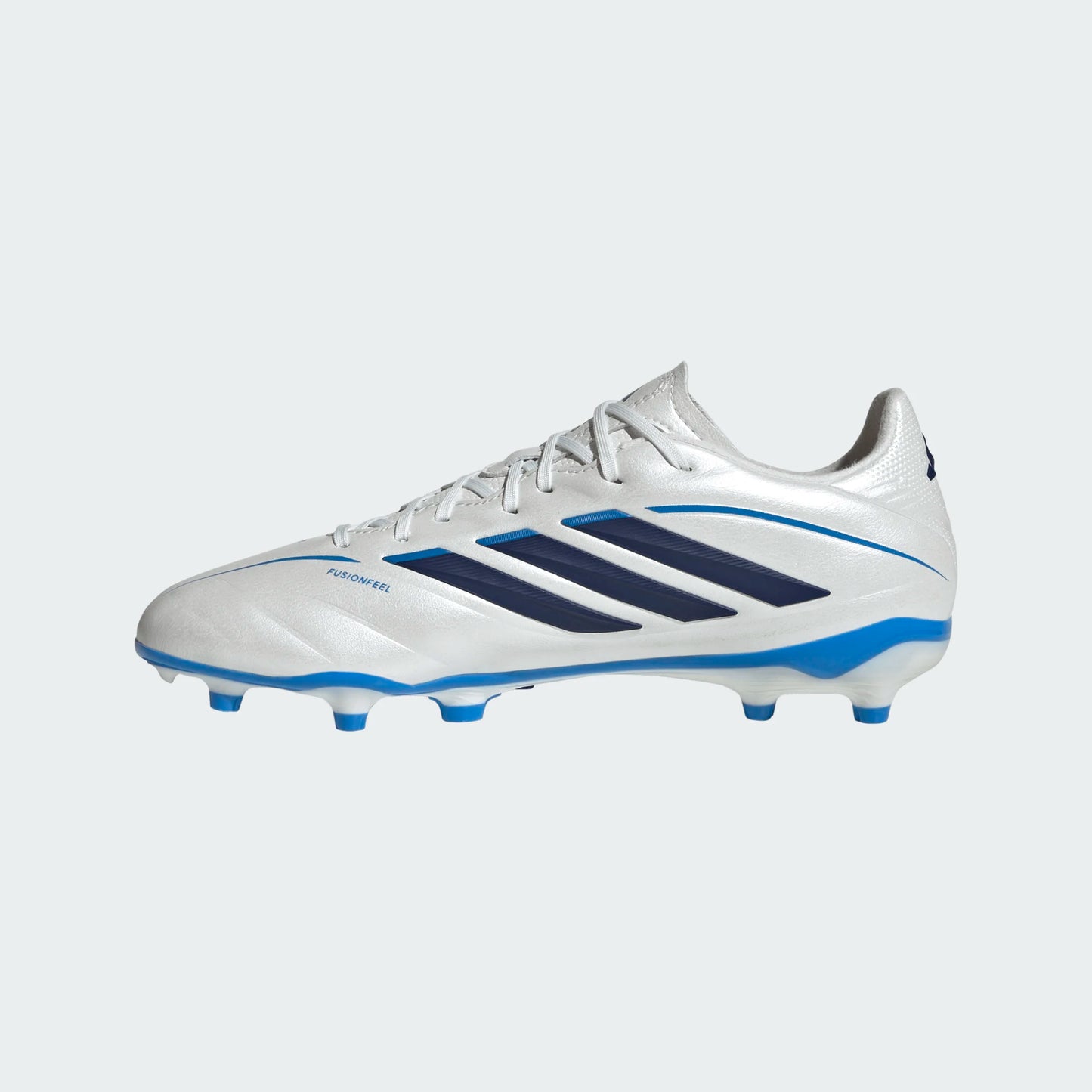 adidas Copa Pure IV League Junior FG Firm Ground Soccer Cleats- Zero Metalic / Dark Blue / Lucid Ray Blue