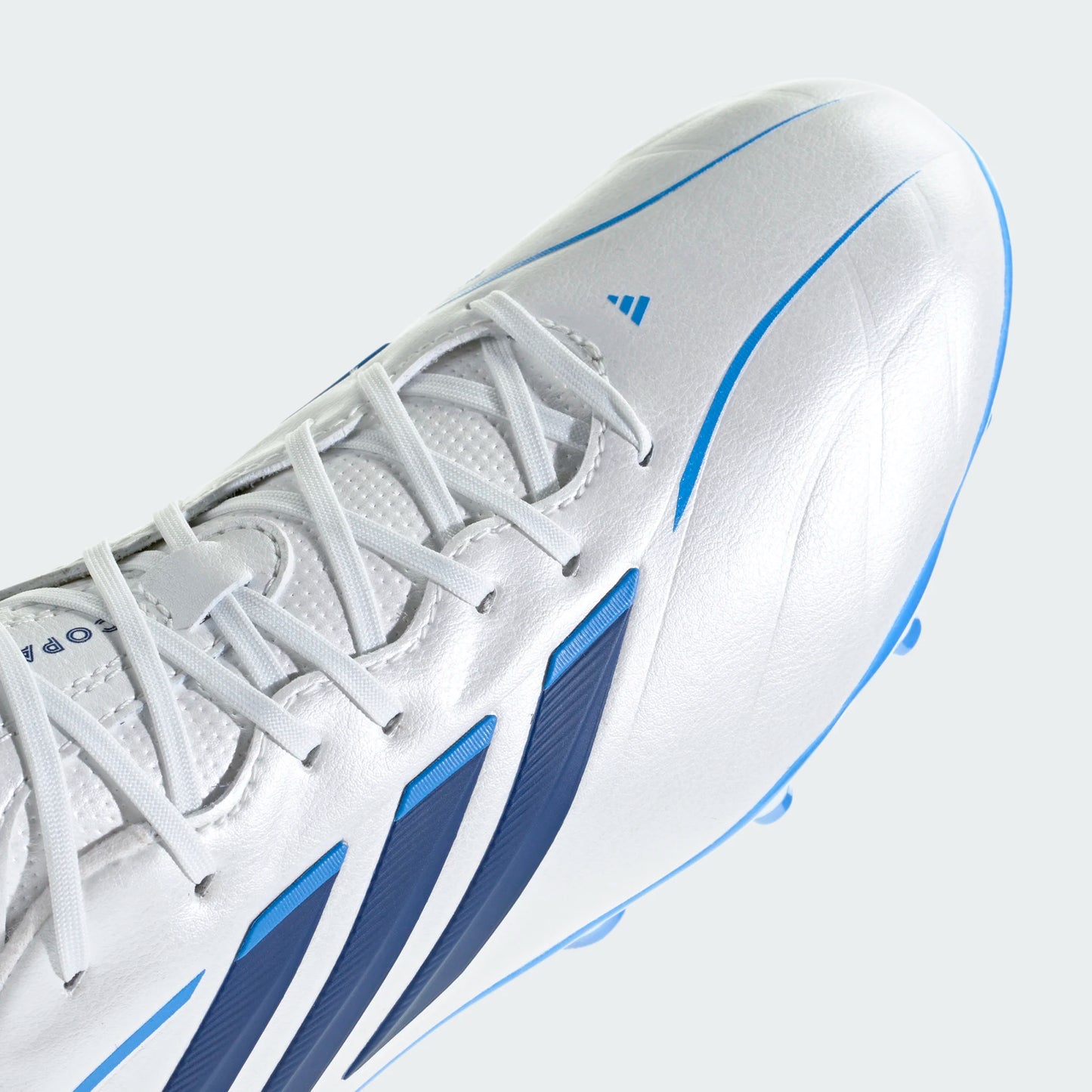 adidas Copa Pure IV League Junior FG Firm Ground Soccer Cleats- Zero Metalic / Dark Blue / Lucid Ray Blue