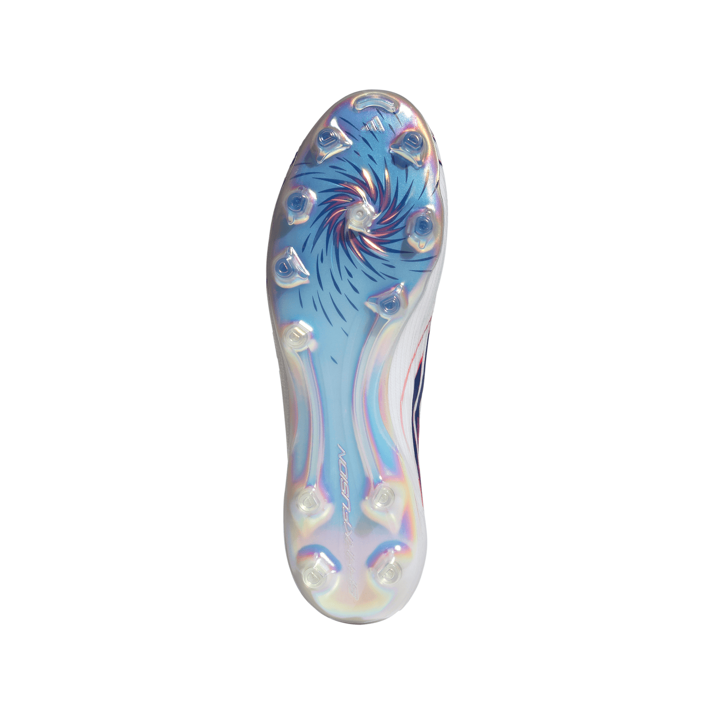 Adidas Women’s F50 Sparkfusion Elite Mid FG Firm Ground/Artificial Grass Soccer Cleat - Cloud White/Royal Blue /Lucid Red