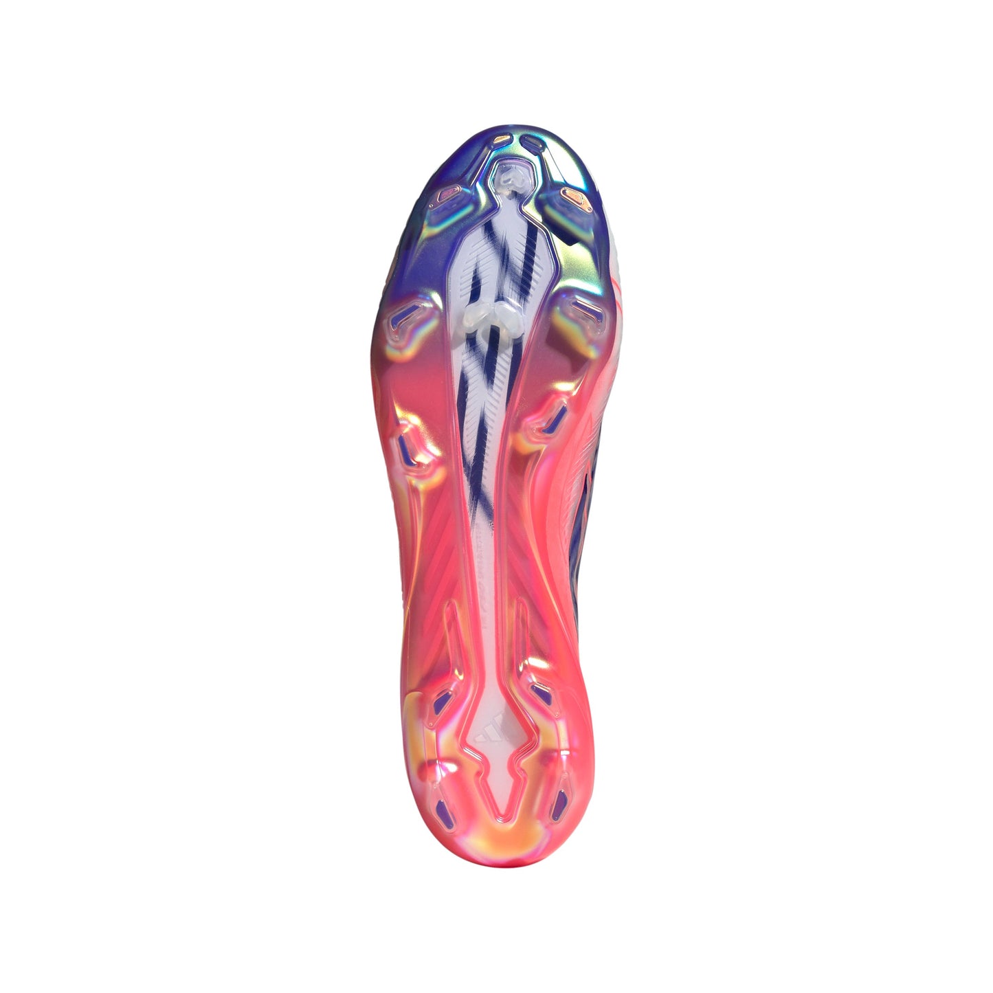 adidas F50 Hyperfast Elite Laceless FG Firm Ground Soccer Cleats- Cloud White / Solar Purple / Solar Turbo