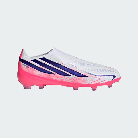 Adidas Junior F50 Hyperfast Elite Laceless FG Firm Ground Soccer Cleat -