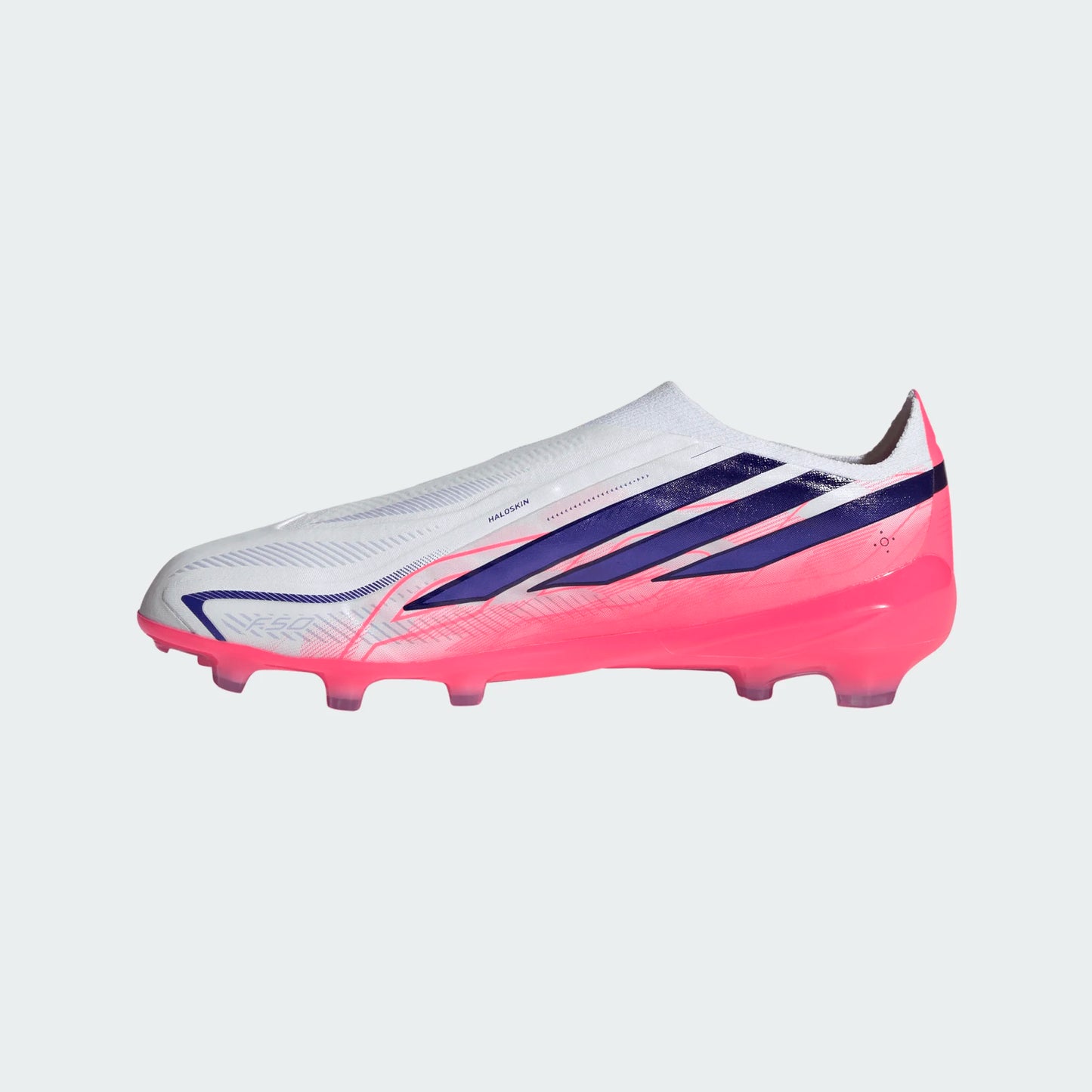 Adidas Junior F50 Hyperfast Elite Laceless FG Firm Ground Soccer Cleat -