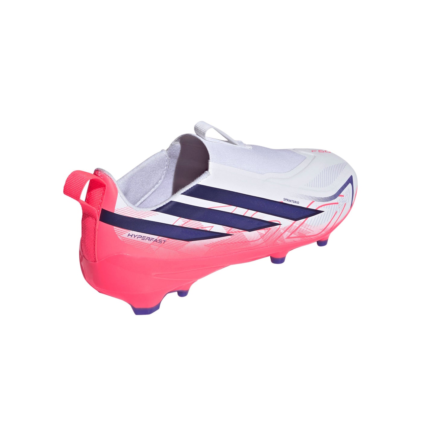 adidas F50 Hyperfast League Laceless Kids FG Firm Ground Soccer Cleats-  Solar Turbo / Core Black / Gold Metallic