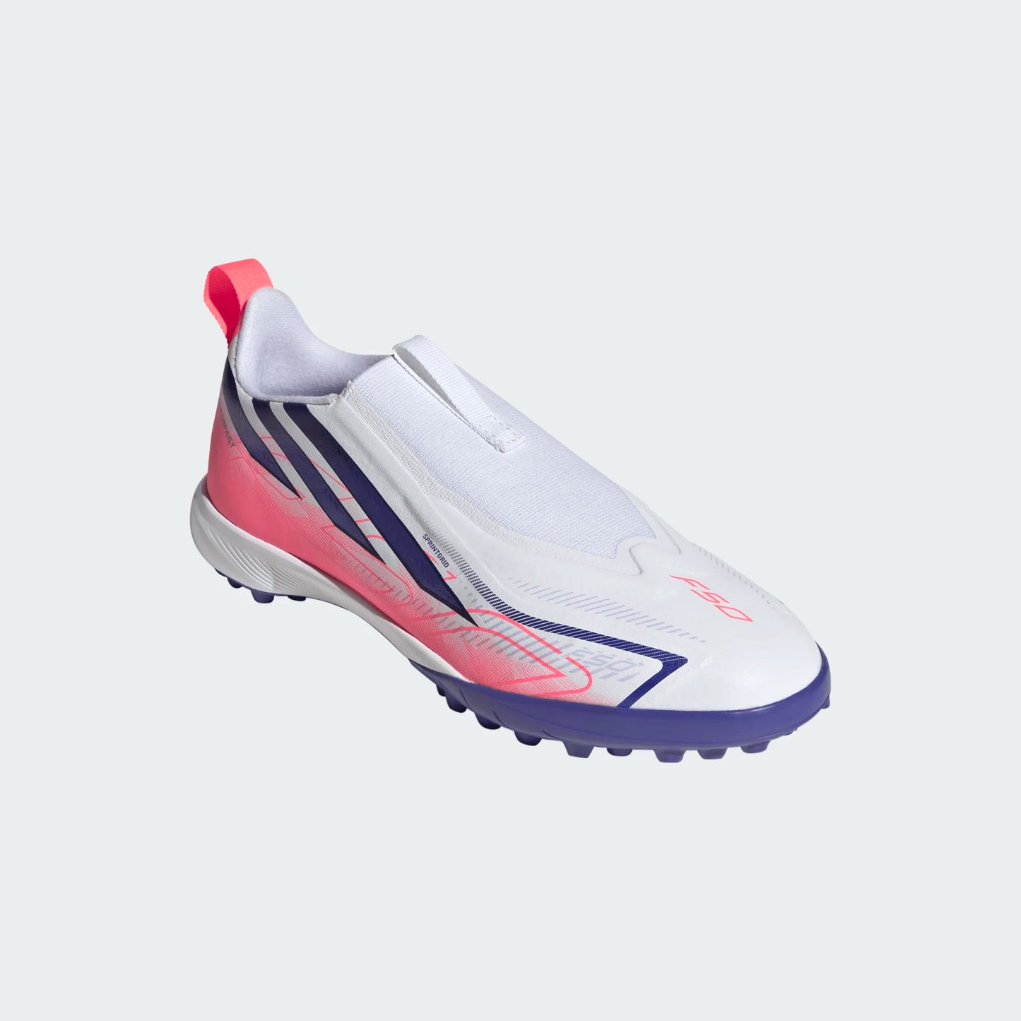 Adidas Junior F50 Hyperfast League Laceless FG Firm Ground Soccer Cleat -