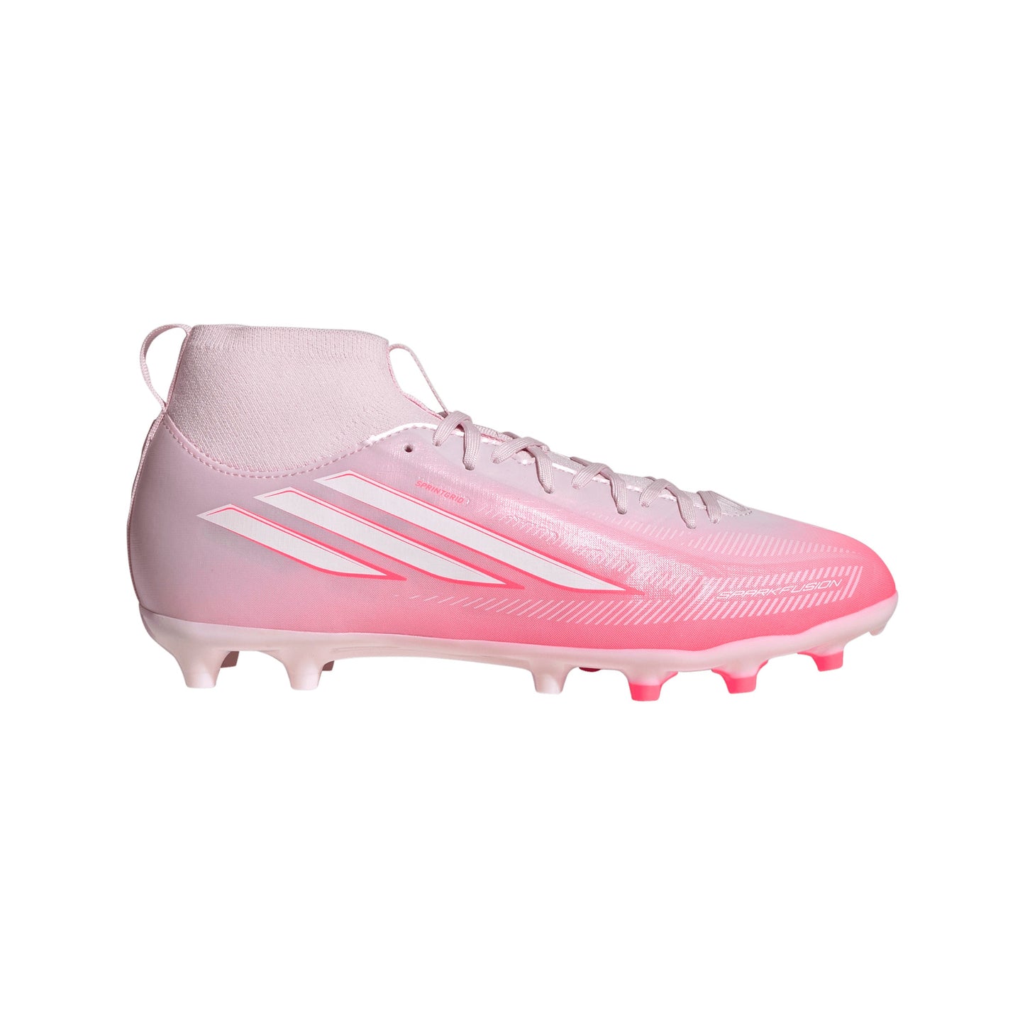 adidas F50 Sparkfusion League Kids Firm Ground/Artificial Grass FG/AG- Solar Turbo / Cloud White / Distilled Pink
