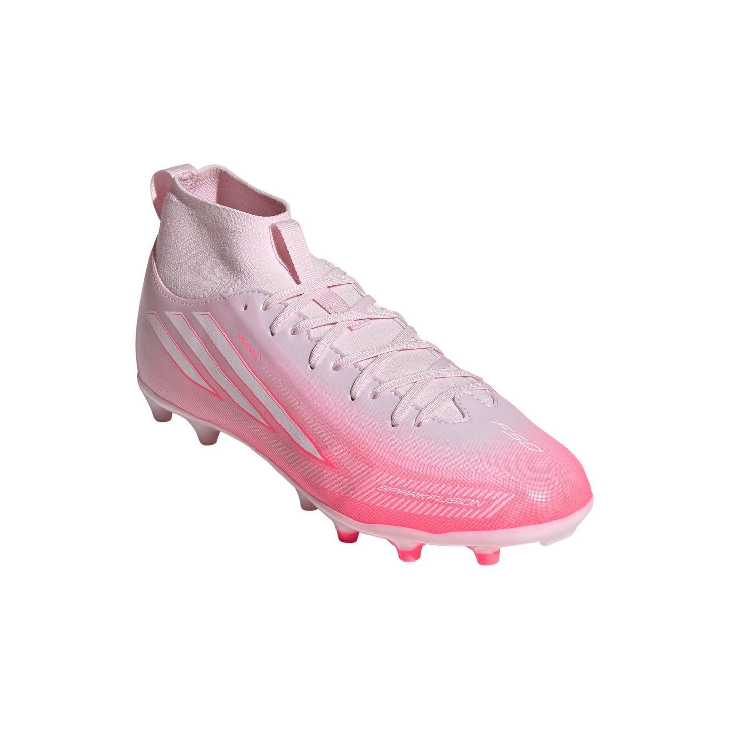 adidas F50 Sparkfusion League Kids Firm Ground/Artificial Grass FG/AG- Solar Turbo / Cloud White / Distilled Pink
