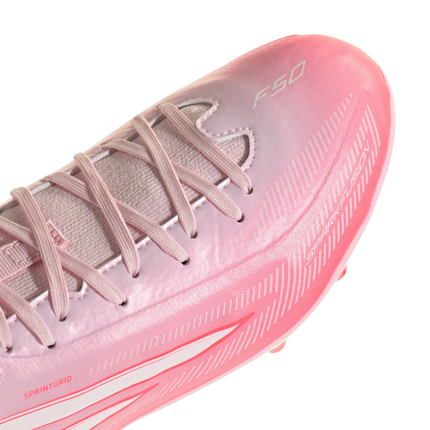 adidas F50 Sparkfusion League Kids Firm Ground/Artificial Grass FG/AG- Solar Turbo / Cloud White / Distilled Pink