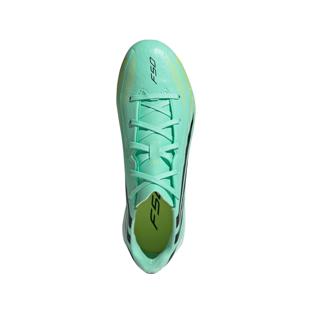 adidas F50 Hyperfast League Kids FG Firm Ground Soccer Cleats-  Pulse Mint / Night Navy / Solar Lemon
