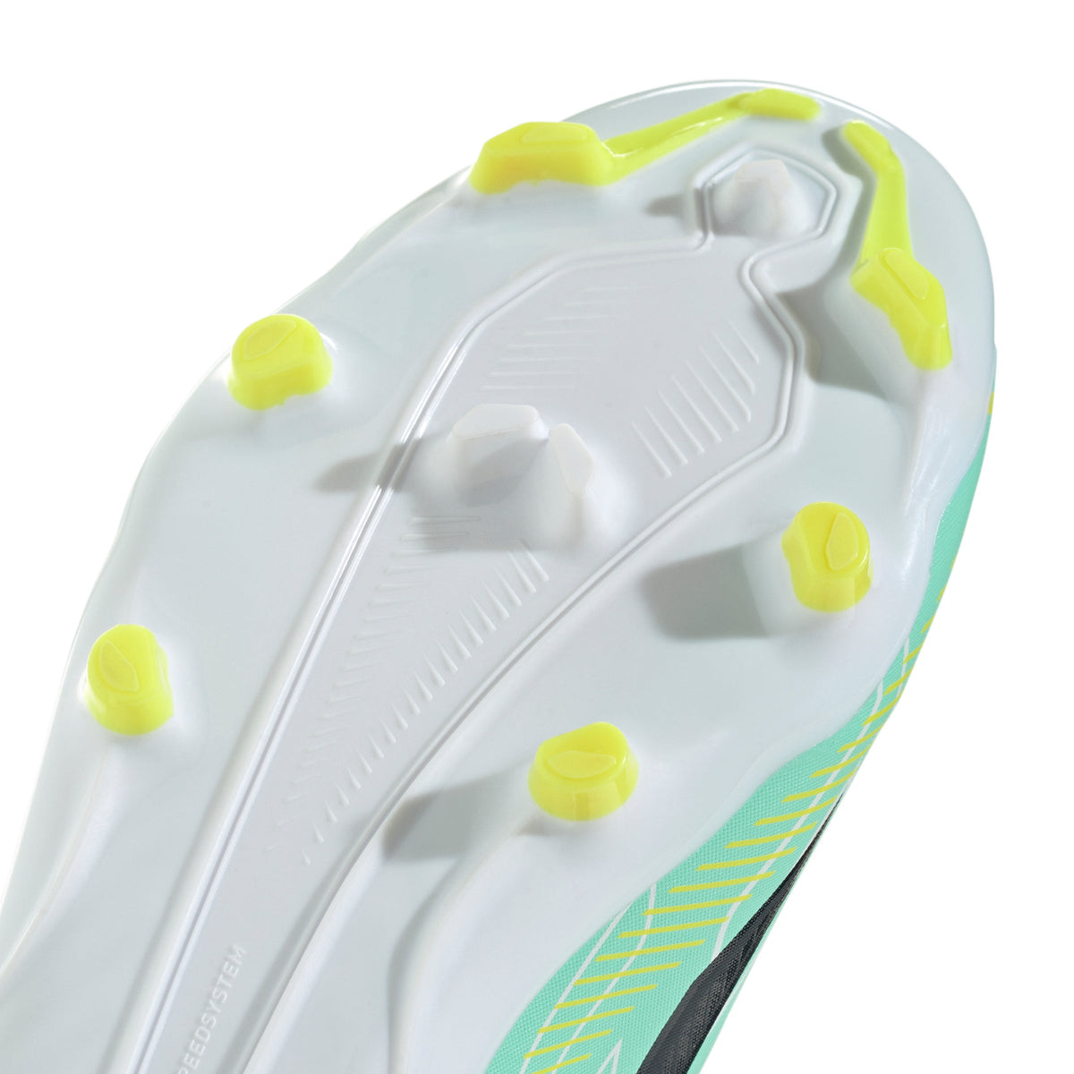 adidas F50 Hyperfast League Kids FG Firm Ground Soccer Cleats-  Pulse Mint / Night Navy / Solar Lemon