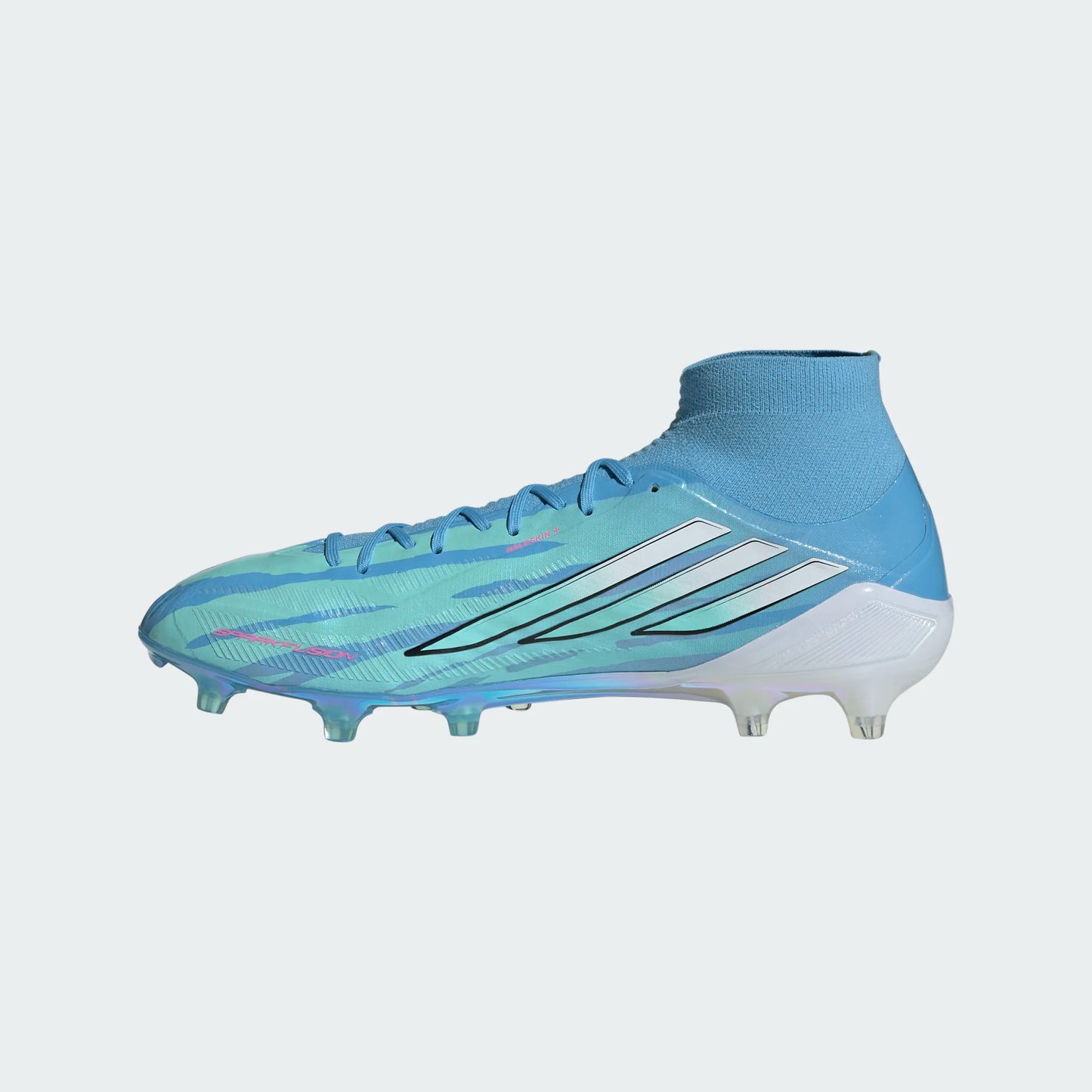 Adidas Trinity Rodman F50 Sparkfusion Elite FG/AG Firm Ground Soccer Cleat - Semi Blue Burst/Cloud White/Lucid Pink