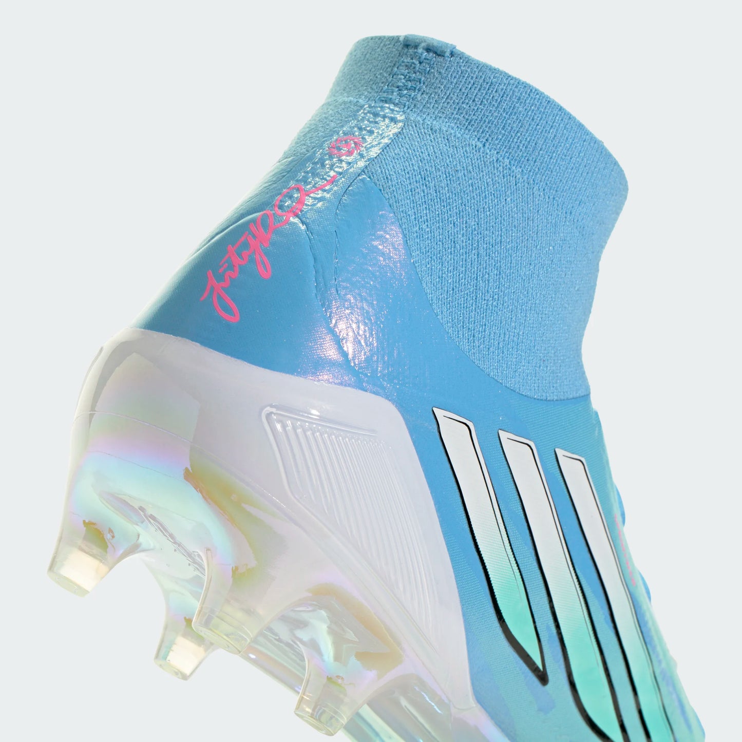 Adidas Trinity Rodman F50 Sparkfusion Elite FG/AG Firm Ground Soccer Cleat - Semi Blue Burst/Cloud White/Lucid Pink