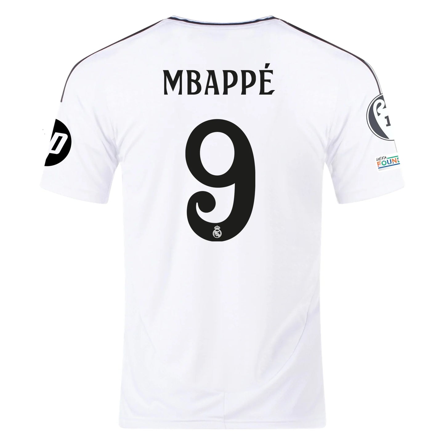 Men's Replica Adidas Mbappe Real Madrid Home Jersey 24/25