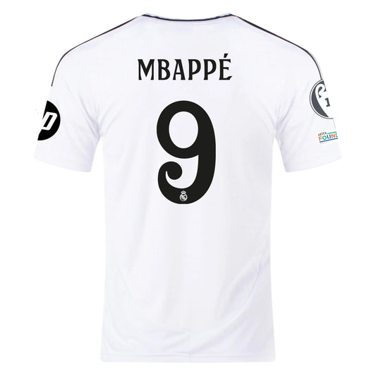 Men's Replica Adidas Mbappe Real Madrid Home Jersey 24/25