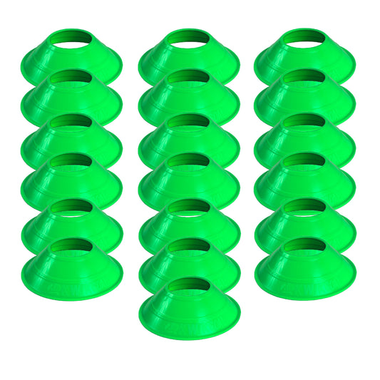 Kwik Goal High Vis Green Mini Disc Cone Set (25 Pack)