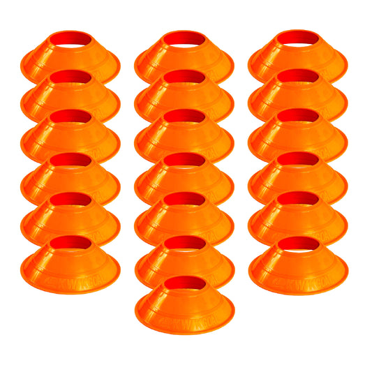 Kwik Goal High Vis Orange Mini Disc Cone Set (25 Pack)