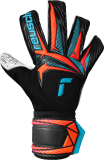 Reusch GRIP ADVANCE Attrakt Advance Evolution Glueprint Goalkeeper Glove - Black/Aqua Blue/Shock Orange
