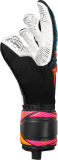 Reusch GRIP ADVANCE Attrakt Advance Evolution Glueprint Goalkeeper Glove - Black/Aqua Blue/Shock Orange