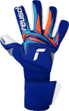 Reusch GRIP GOLD X Attrakt Gold X NC Gravity Goalkeeper Glove - Shar Blue/White/Shock Orange