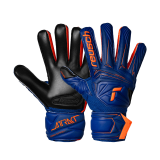 Reusch GRIP INFINITY Attrakt Infinity Finger Support Junior Goalkeeper Gloves - Sharp Blue/Shock Orange/Black